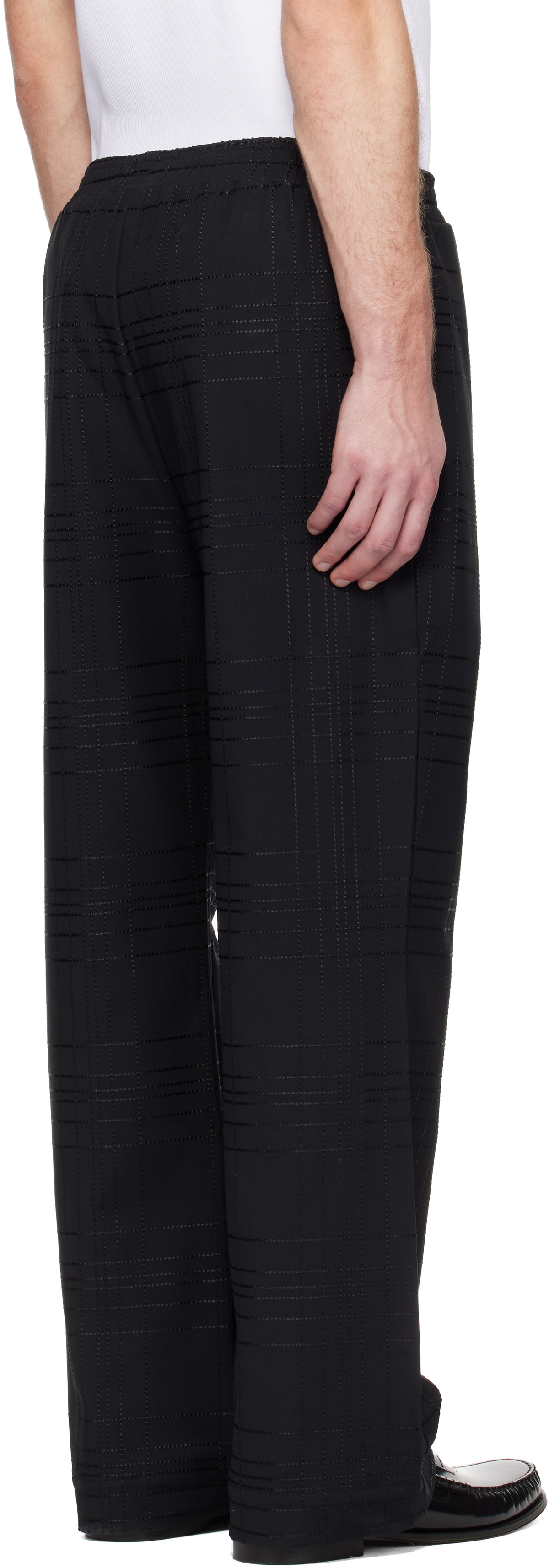Ernest W. Baker Black Straight Fit Track Pants