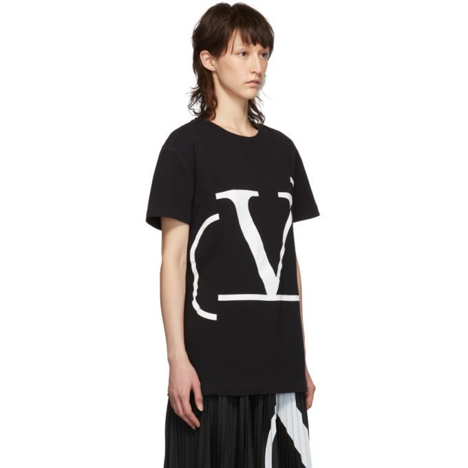 Valentino Black Go Logo T-Shirt Valentino