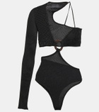Roberta Einer Legato asymmetric cotton bodysuit