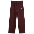 Nike Women's Phoenix Fleece Wide Sweat Pant in Burgundy/Sail