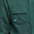 KAVU Men's Langley Flannel Overshirt in Hemlock