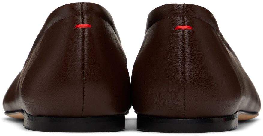 Aeyde Brown Delfina Ballerina Flats