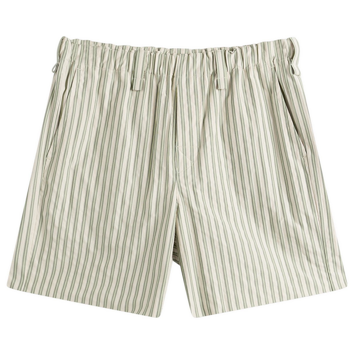 Homme Plissé Issey Miyake Men's Stripe Short in Green 