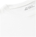 Saturdays NYC - Rose Embroidered Printed Cotton-Jersey T-Shirt - White