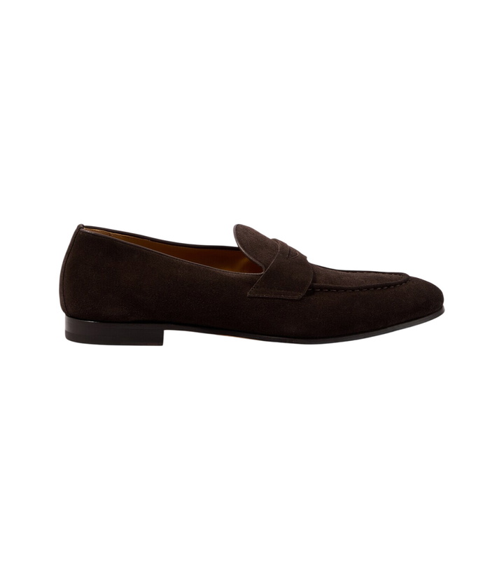 Photo: Kiton Suede penny loafers
