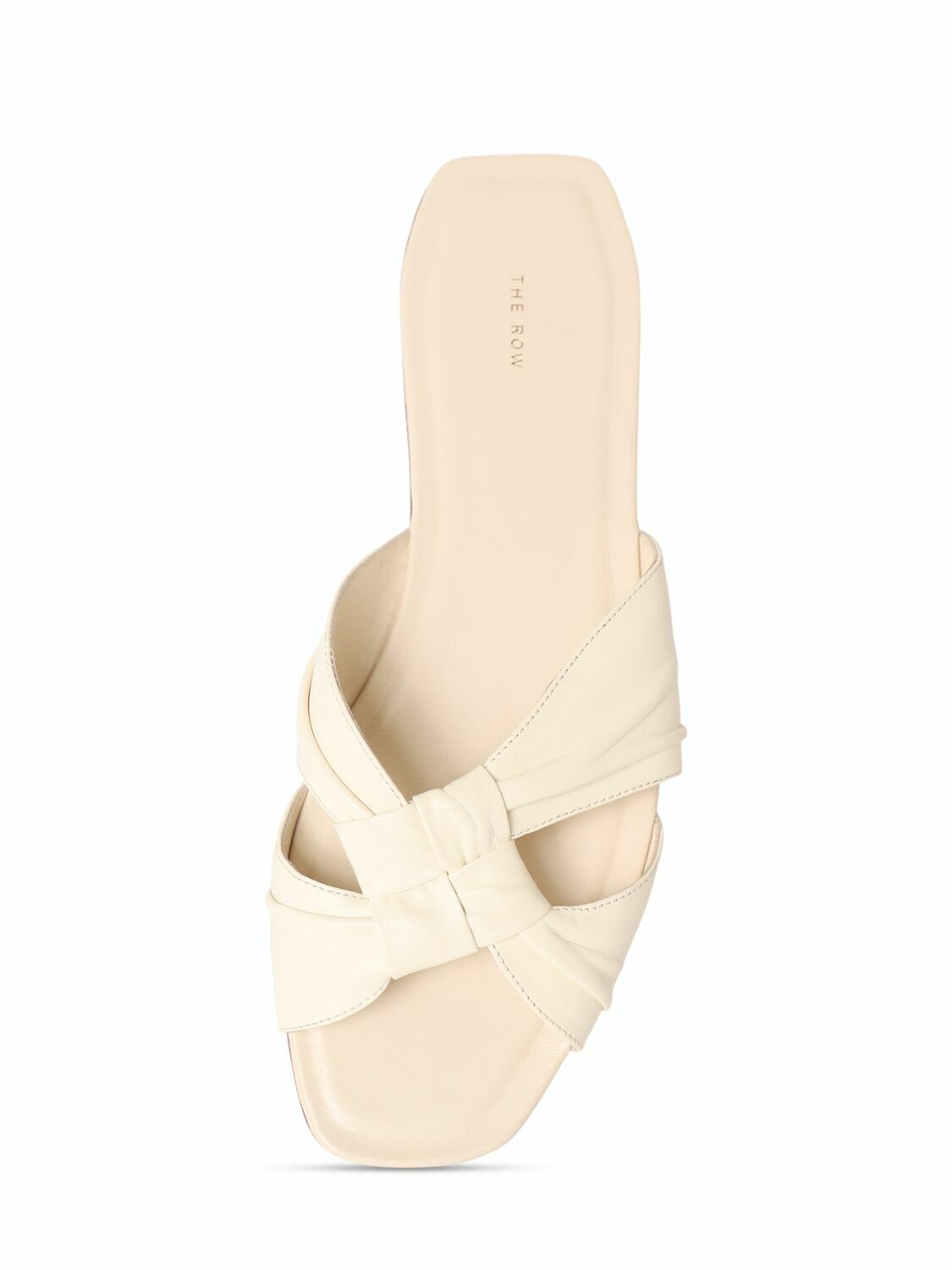 The Row◆レザー製 Soft Knot Flat 10mm THE ROW 10mm Soft Knot Leather Sandals The Row