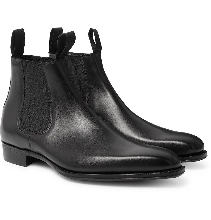 Photo: George Cleverley - Robert Leather Chelsea Boots - Black