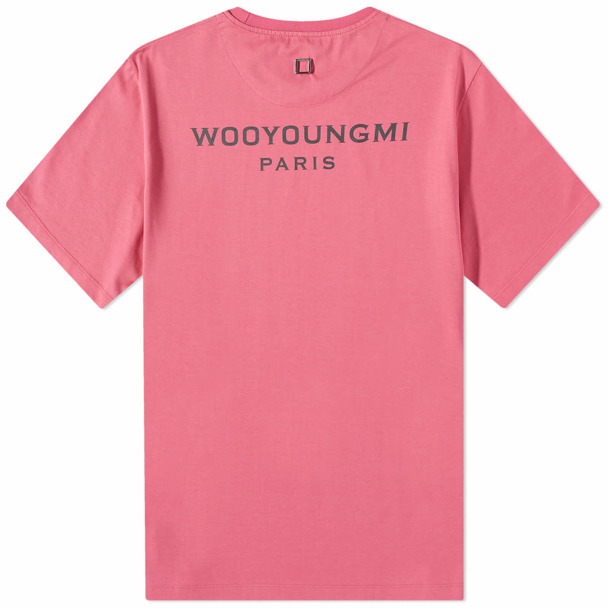 Wooyoungmi Men's Back Logo T-Shirt in Pink Wooyoungmi