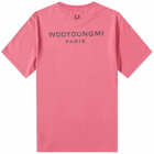 Wooyoungmi Men's Back Logo T-Shirt in Pink