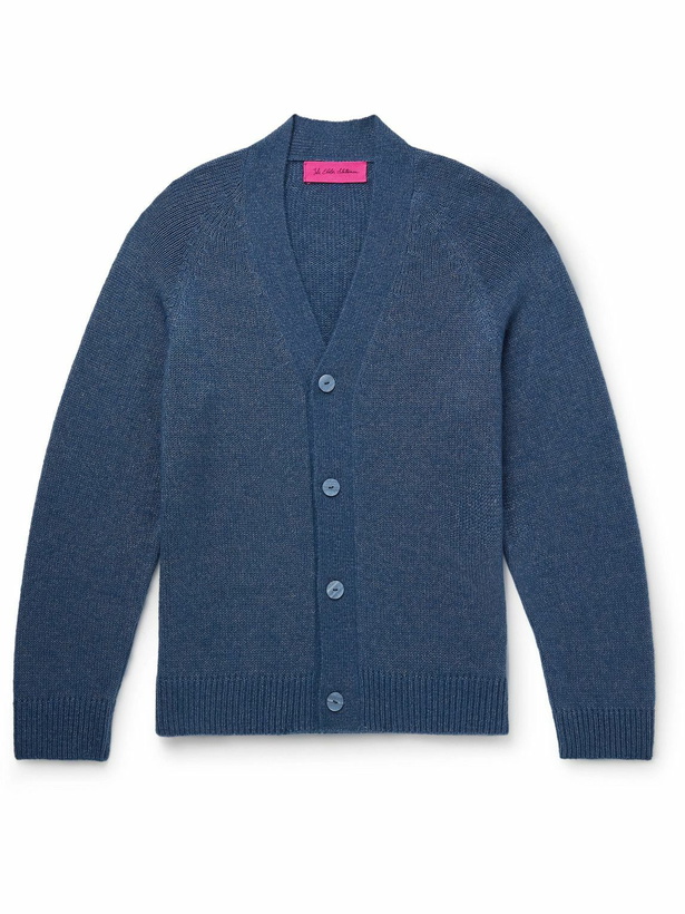 Photo: The Elder Statesman - Nimbus Cashmere and Cotton-Blend Cardigan - Blue