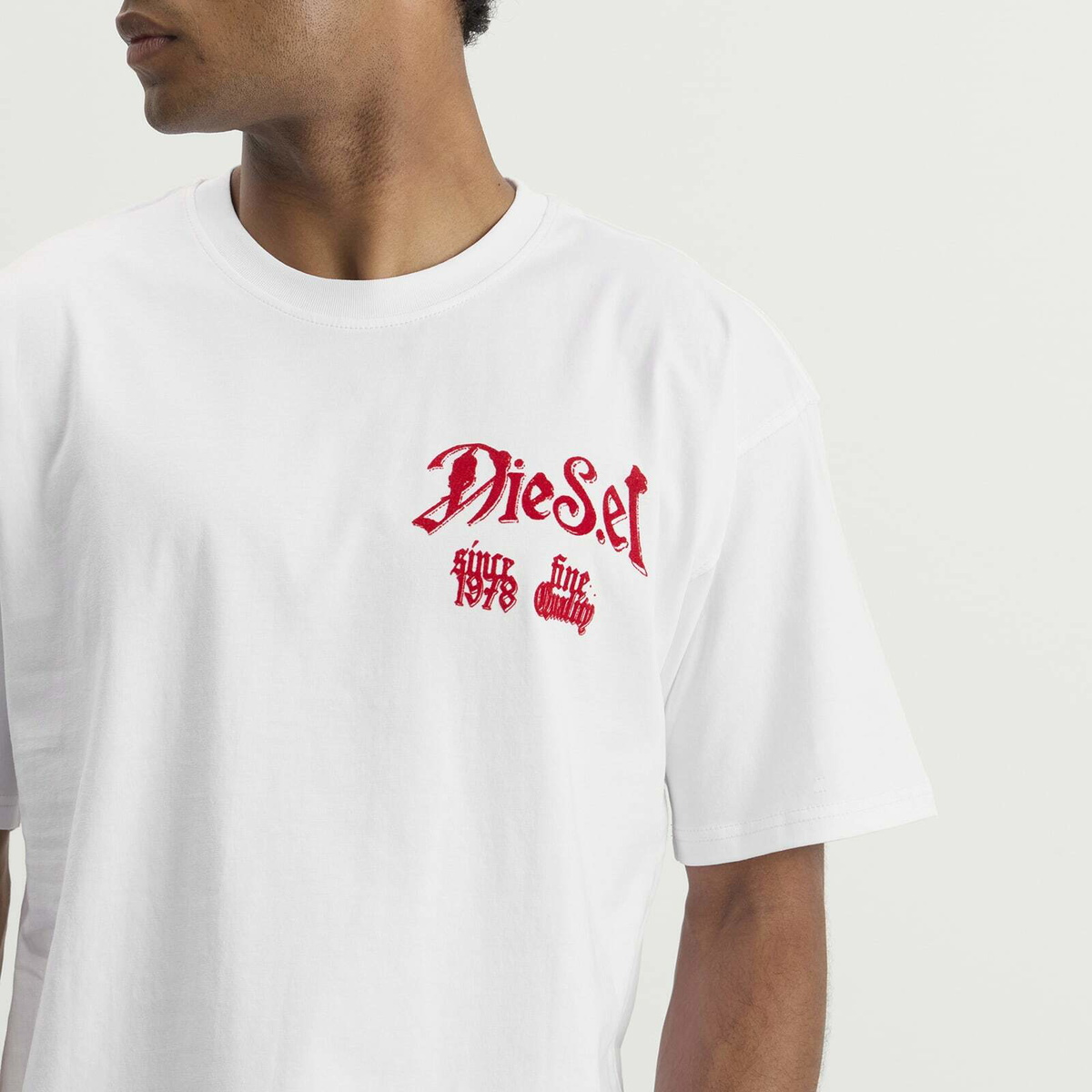 Diesel Men's Protection T-Shirt in Bright White