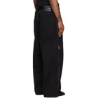 LU'U DAN Black Side Zip Jeans