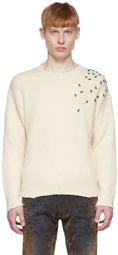 Dsquared2 Off-White Cotton Sweater
