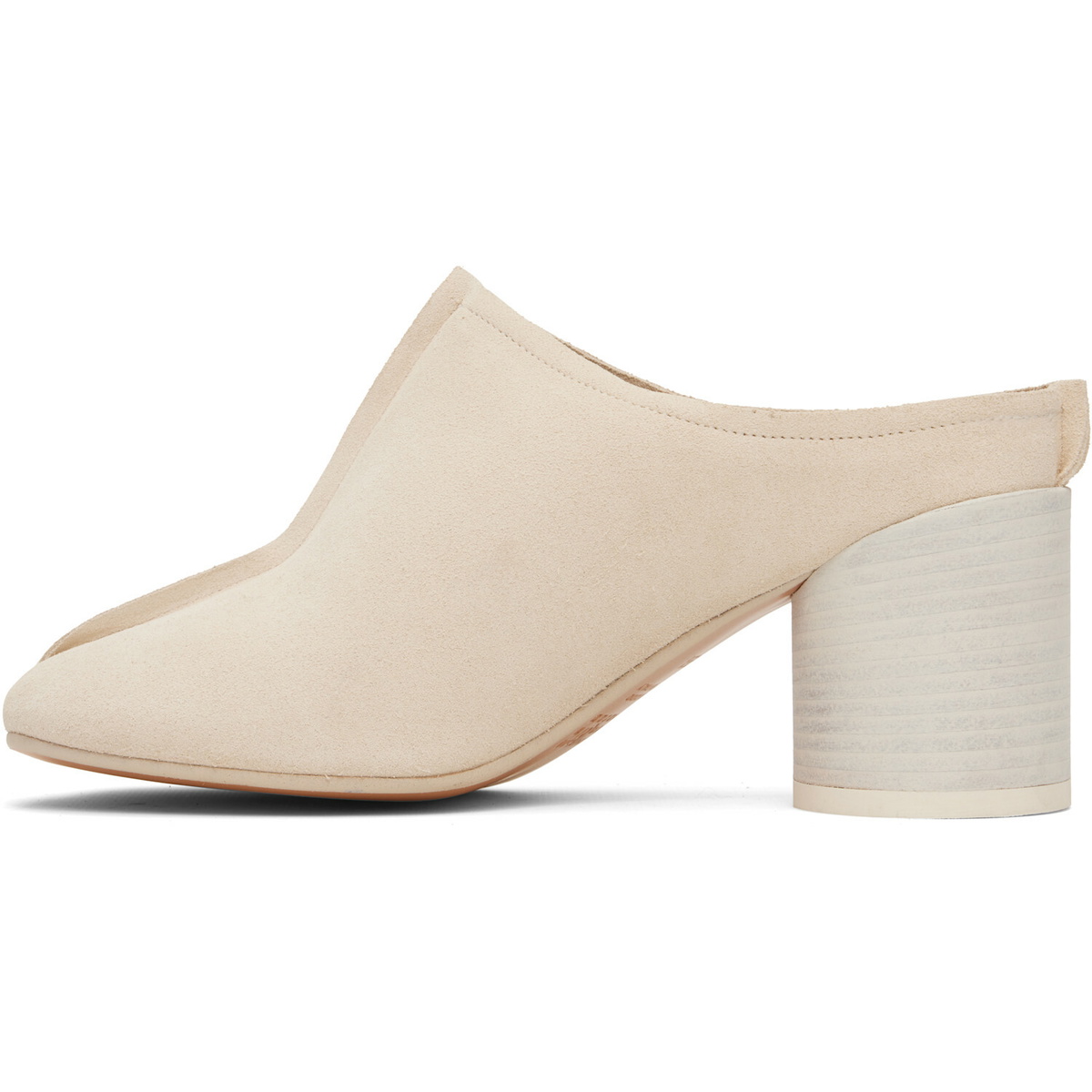 MM6 Maison Margiela Off-White Crosta London Mule Heels