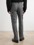Mr P. - Straight-Leg Wool-Flannel Cargo Trousers - Gray