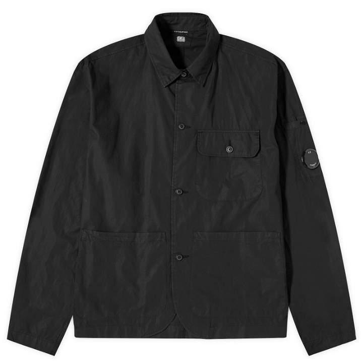Photo: C.P. Company Men's Popeline Workwear Shirt in Black