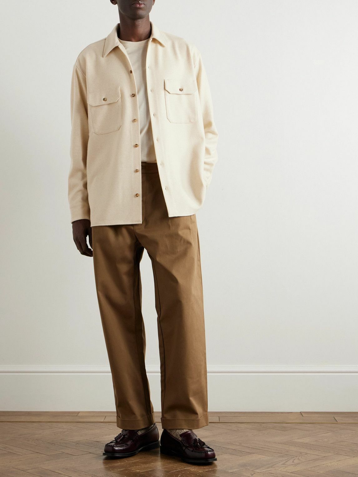 Ghiaia Cashmere - Wool Overshirt - Neutrals