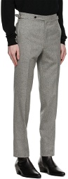 Husbands Flannel High Waisted High Rise Trousers