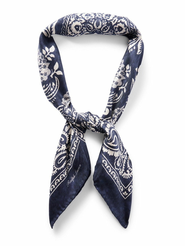 Photo: Ralph Lauren Purple label - Maiori Printed Silk-Twill Bandana