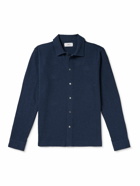 Mr P. - Double-Faced Cotton-Blend Jersey Overshirt - Blue