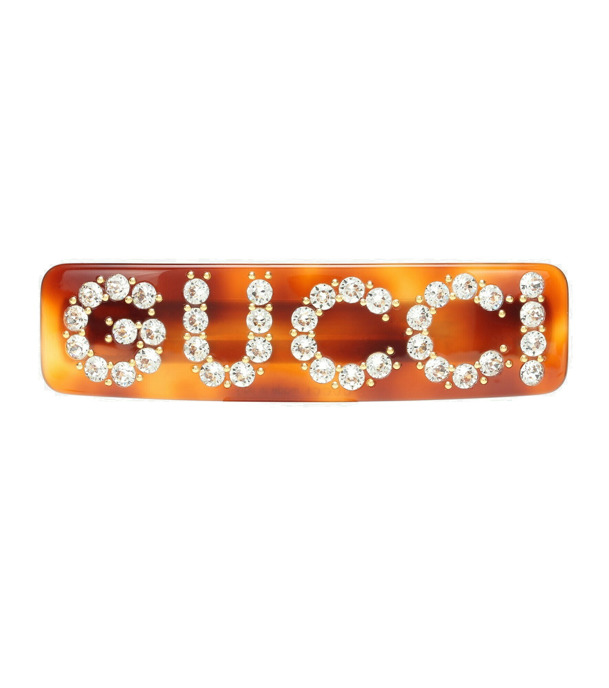 Gucci - Crystal-embellished logo hair clip Gucci