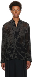 Dries Van Noten Black Clasens Shirt