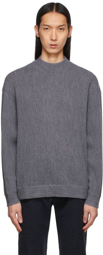 Photo: YMC Grey Merino Wool Montland Turtleneck