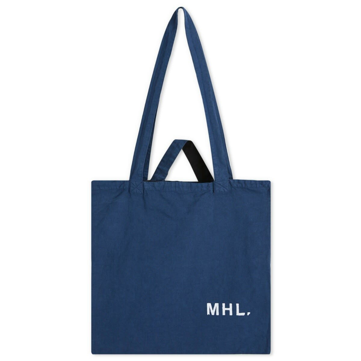MHLバック MHL by Margaret Howell Men's Shopper Tote in Workwear Blue MHL by