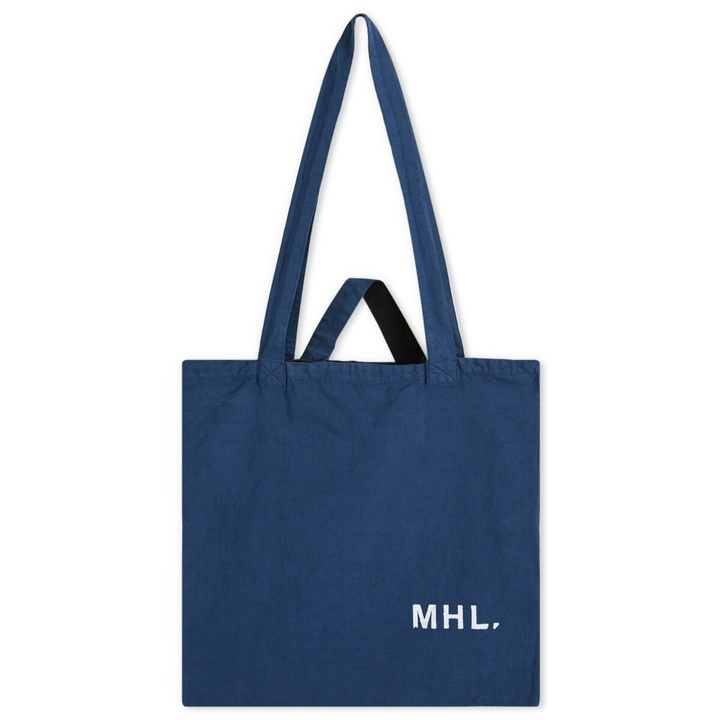 Photo: MHL by Margaret Howell Men's Shopper Tote in Workwear Blue 