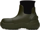 AMBUSH Khaki Rubber Chelsea Boots