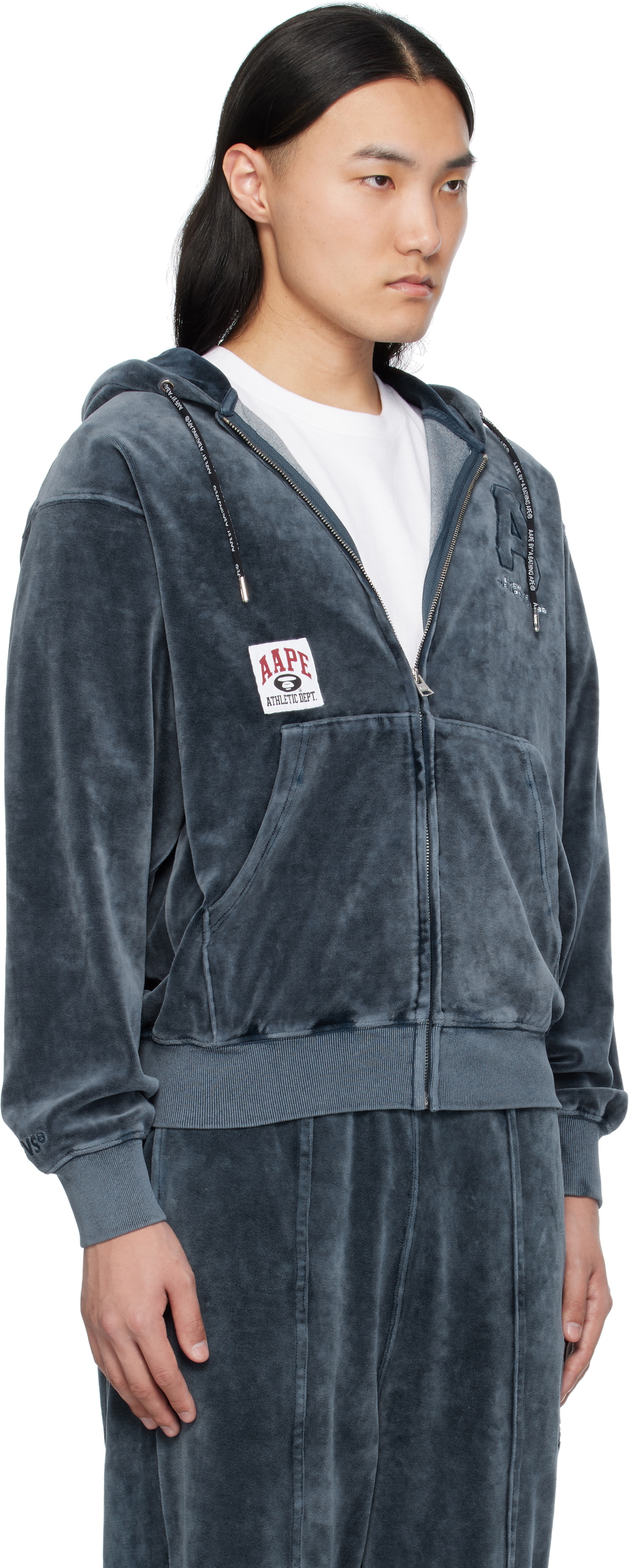 AAPE by A Bathing Ape Navy AAPE Injection Hoodie