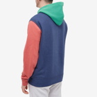 Polo Ralph Lauren Men's Colour Block Popover Hoody in Light Navy/Multi