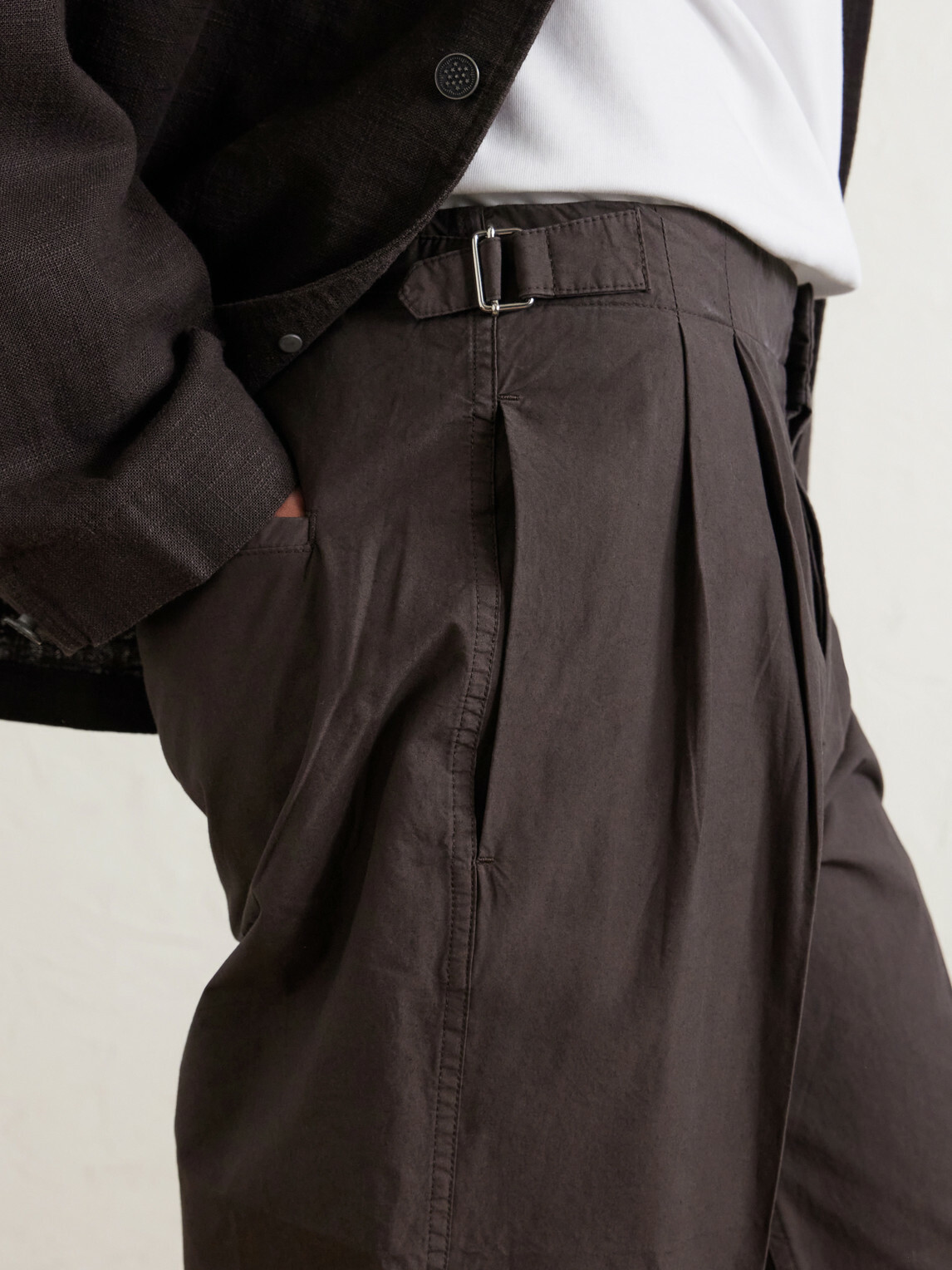 3sixteen - Safari Straight-Leg Cotton-Poplin Trousers - Brown