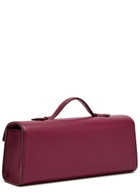 Savette Symmetry Slim Leather Pochette - Plum - One Size
