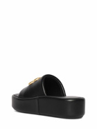 BALENCIAGA 80mm Bb Shiny Leather Slide Sandals