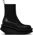 Rick Owens Black Temple Low Factory Beatle Chelsea Boots