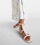 Gianvito Rossi Capua braided leather gladiator sandals