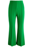 Day Birger ET Mikkelsen Berger Cropped Stretch-jersey Trousers Green XS (UK6 / XS)