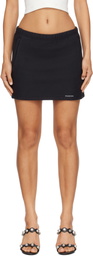 alexanderwang.t Black Classic Cotton Terry Miniskirt