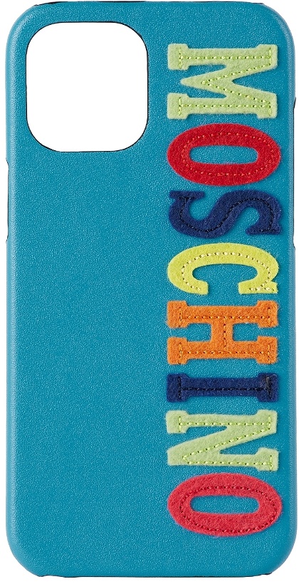 Photo: Moschino Blue Logo iPhone 12 Pro Max Case
