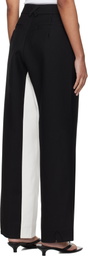 Fax Copy Express Black & White Stitched Suit Trousers