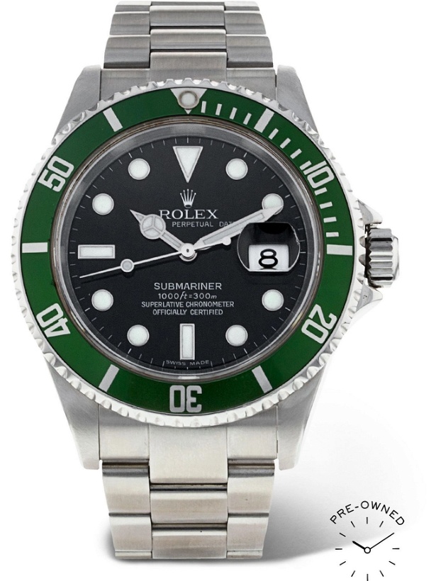Photo: ROLEX - Pre-Owned 2007 Submariner Automatic 40mm Oystersteel Watch, Ref. No. 16610 LV
