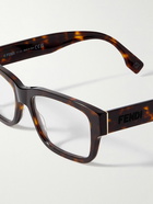 Fendi - Signature Rectangular-Frame Tortoishell Acetate Optical Glasses