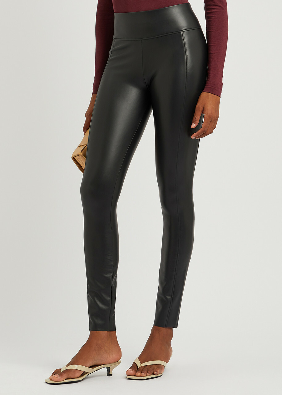 Wolford Edie Black Vegan Leather Leggings