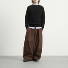 YMC Men's Garment Dyed Modal Deadbeat Trouser in Brown