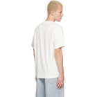 Burberry White Check Knight Stamp Cotton T-shirt