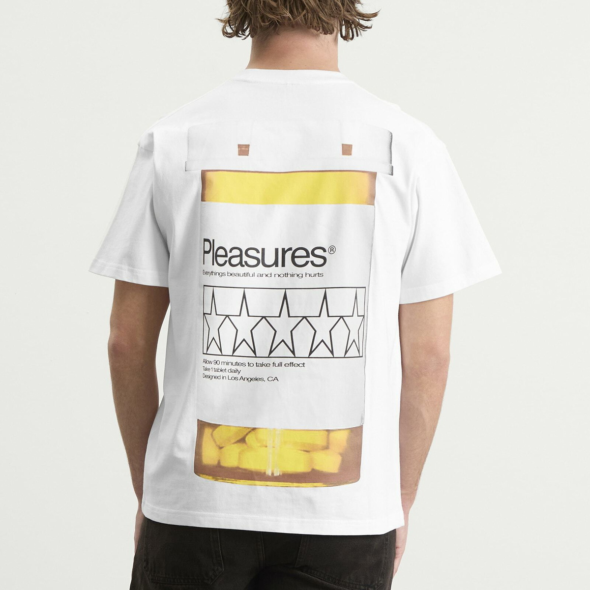 Pleasures Men's Supplements T-Shirt in White