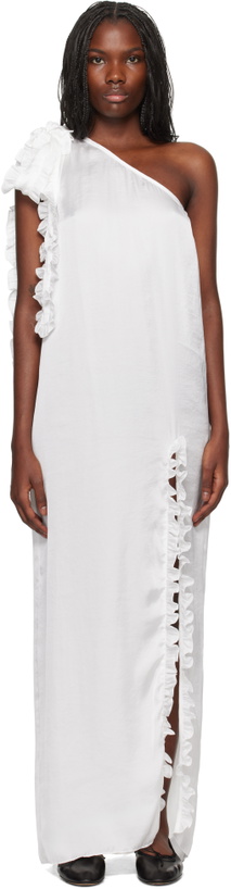 Photo: Kika Vargas SSENSE Exclusive White Aretha Maxi Dress