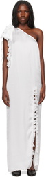 Kika Vargas SSENSE Exclusive White Aretha Maxi Dress