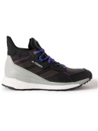 adidas Sport - Terrex Free Hyperblue Leather Hiking Shoes - Black